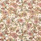 1 Yard Cotton Voile White and Red Paisley Thought Impressions Print Fabric